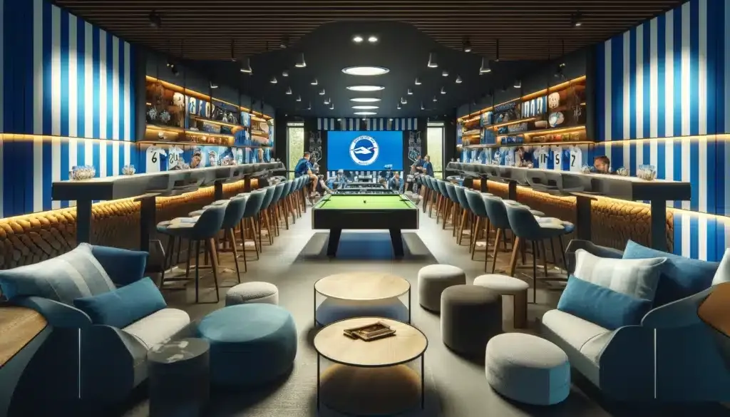 A picture of an ultra-modern lounge area