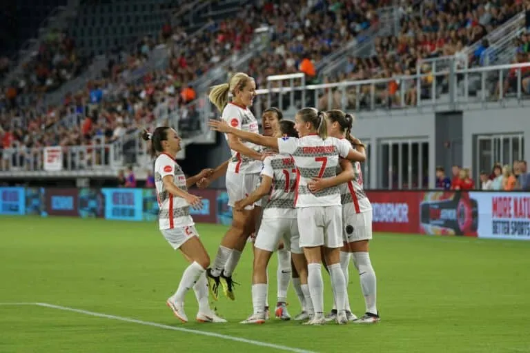 The whole squad celebrating