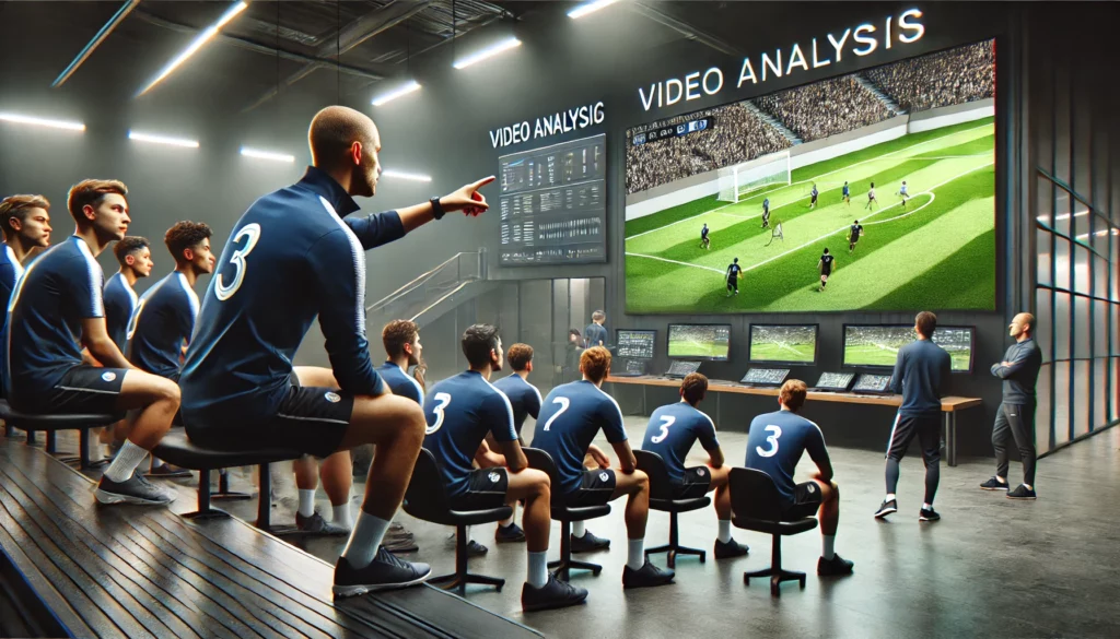 A coach using video analysis