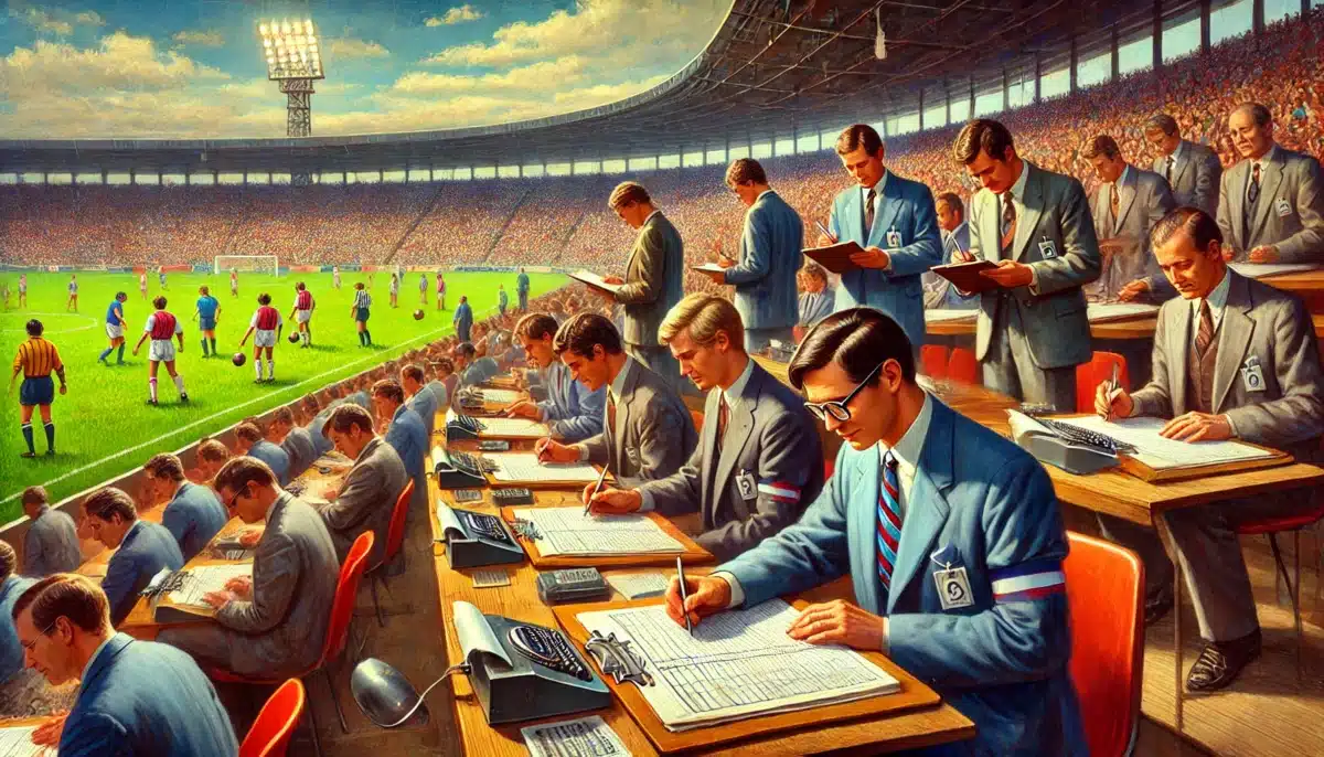 Manual tagging of football data by hand