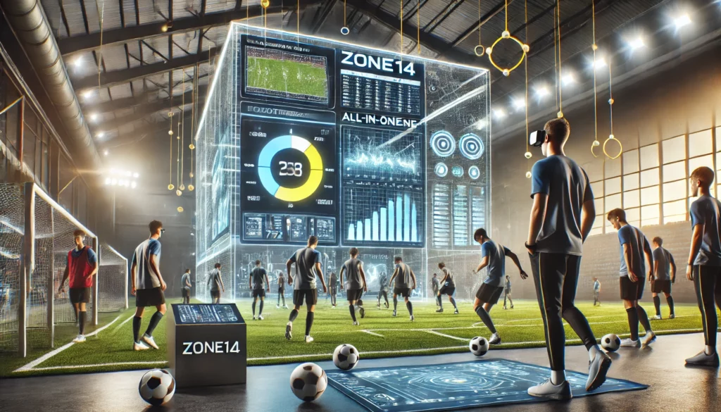 The company zone14 at a training session with AI