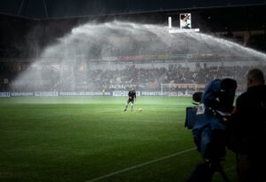 Fußballspieler im Fokus