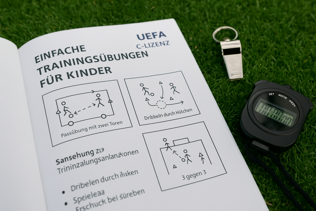 Ein Textblatt der UEFA C-Lizenz